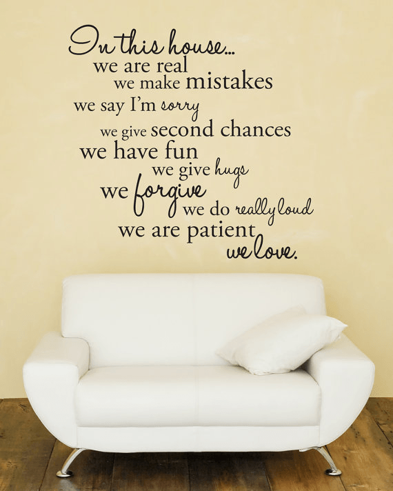 House Rules Vinyl Wall Stickers