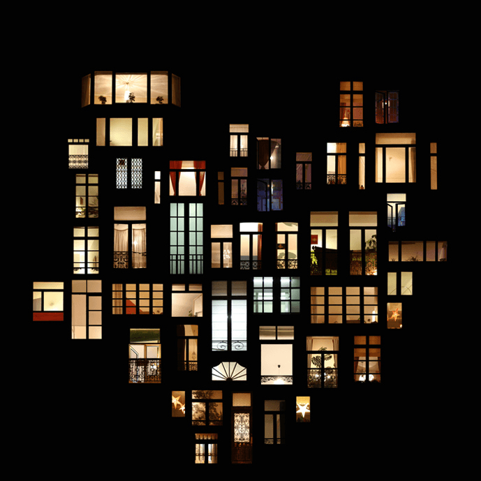 Dreamy Window Collage Structures