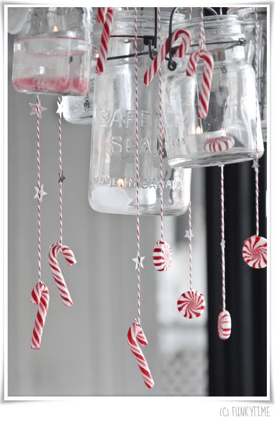 Candy Cane Chandelier
