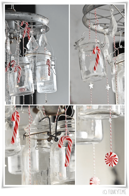 Candy Cane Chandelier