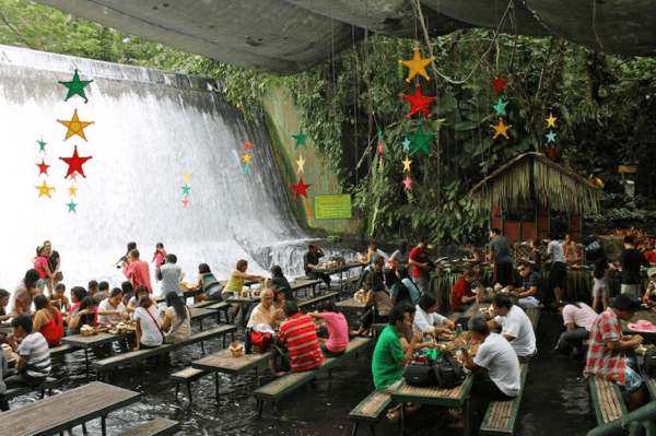 Villa Escudero with the Waterfalls Restaurant