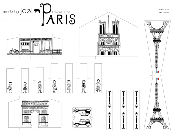 Travel Size Paper City Paris