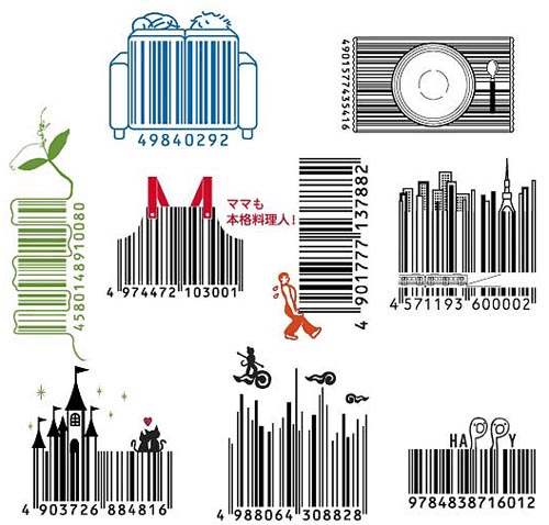 オシャレを楽しむバーコードとオシャレなデザインバーコード Shoplier Japanese Barcode Design Style4 Design