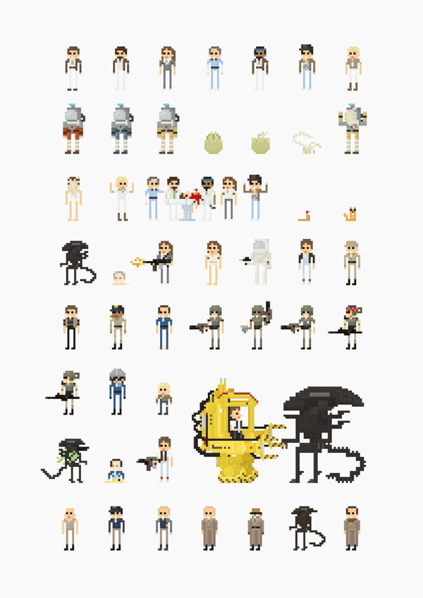 8-bit Movie Characters