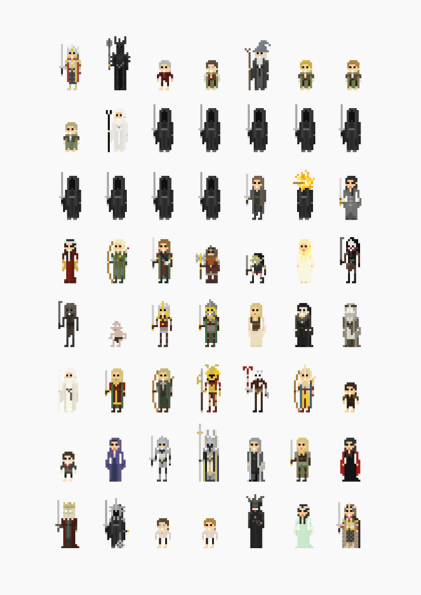 8-bit Movie Characters