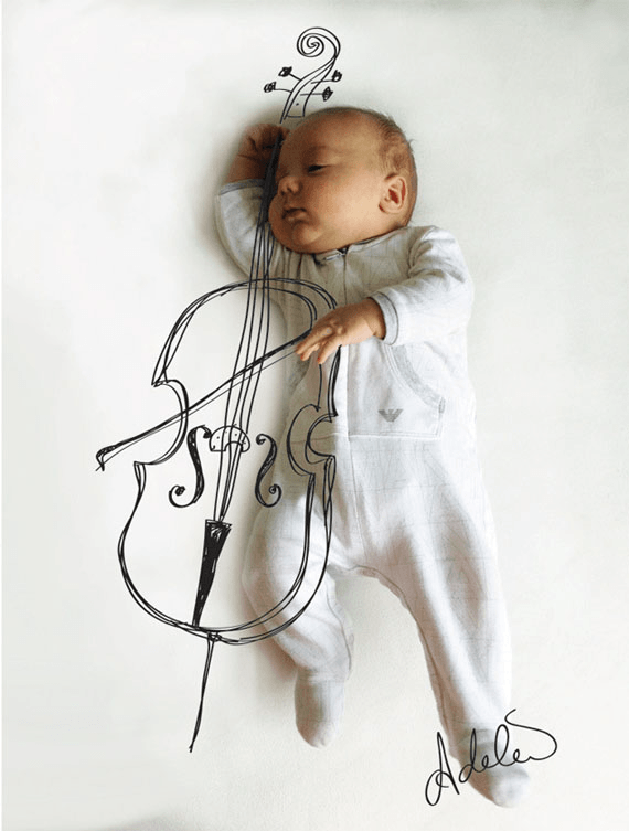 Drawings Show What Napping Baby Is Dreaming