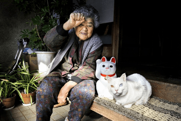 Grandmother and Her Cat