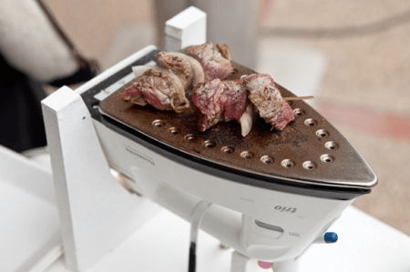 Tasty BBQ on an iron