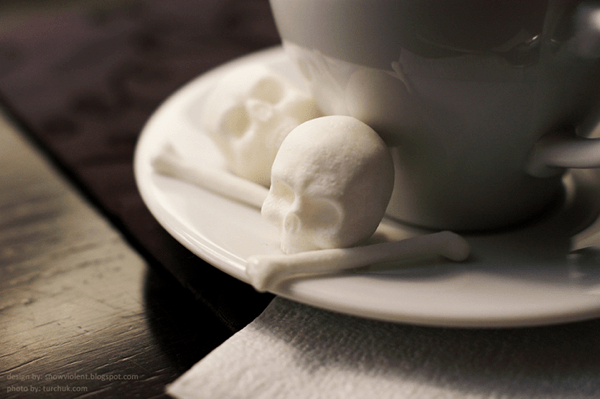 Skull-and-Bones Sugar Cubes