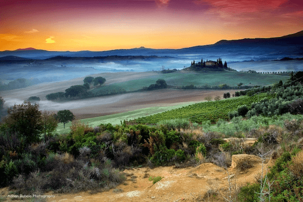 Prismatic Layers of Air in Tuscany