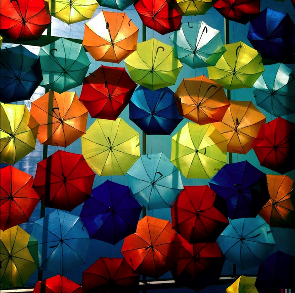 New Colorful Canopies of Umbrellas
