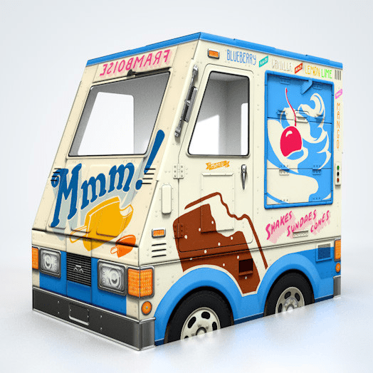 OTO Cardboard Ice Cream Truck