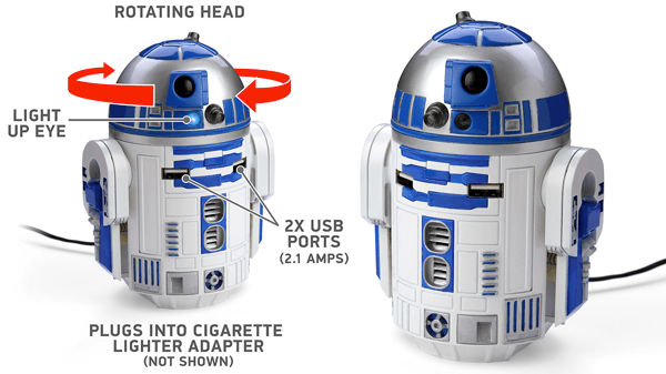 あの頼れる相棒があなたの車に！ 映画の雰囲気そのままにR2-D2型のUSB