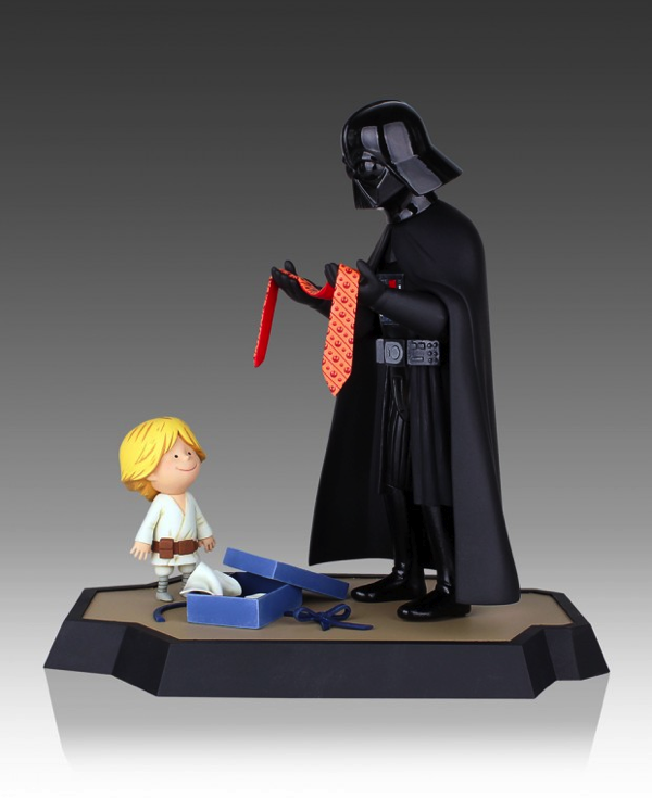 Darth Vader and Son and Little Princess Figurines