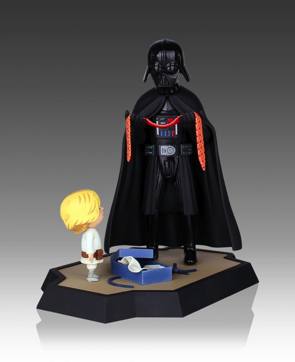 Darth Vader and Son and Little Princess Figurines