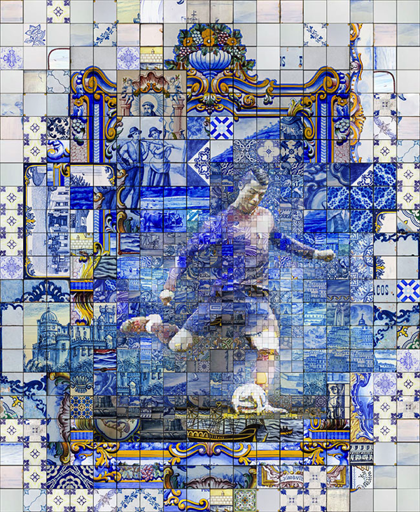 これは目を引く素晴らしさ！C・ロナウドのモザイクタイルが美しすぎる！ − Azulejo and mosaics