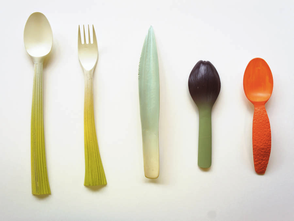 plants inspired cutlery