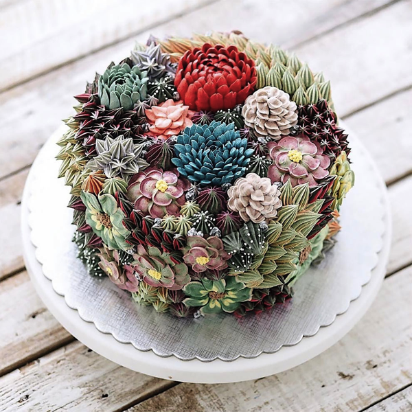 Terrarium And Flower Cakes