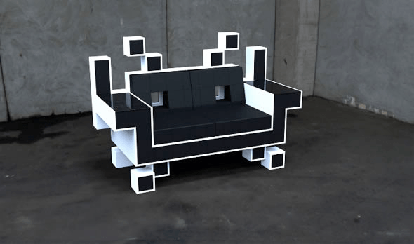 space invaders chair