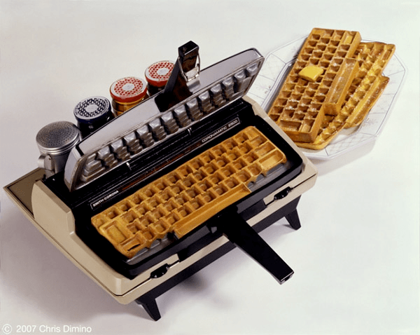 Typewriters Waffle Iron