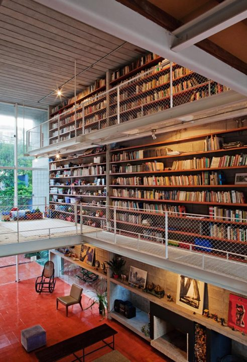 Bookcase Wall House
