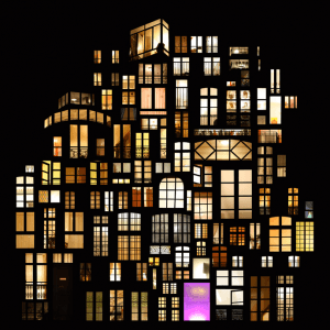 夢の国につながる窓だらけの家 - Dreamy Window Collage Structures -