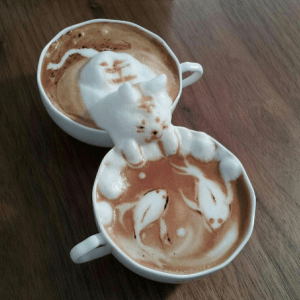 どこまで進化する？！飲むのがもったいないすごすぎる3Dラテアート - The Unbelievable 3D Latte Art
