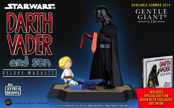 ダースベイダーがいいお父さんだったら？あのほのぼの絵本がフィギュアになった！ - Darth Vader and Son & Little Princess Figurines
