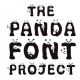 パンダだらけ！よく見るとたくさんのパンダがかくれんぼしているフォント